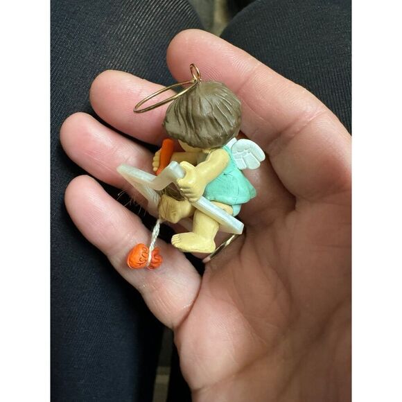 Stardust Angel 1985 Hallmark Ornament & 1987 BABY ANGEL CLEAR CLOUD UMBRELLA - Picture 9 of 12